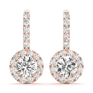 Eniko Lab-Created Rose Gold Diamond Hoop Earrings