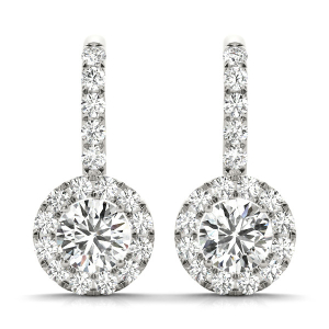 Eniko 0.12 - 1.00 Carat Lab-Created Round cut Diamond Hoop Earrings
