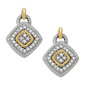 Fala 0.26 Carat Natural Diamond Round cut Womens Drop Earrings