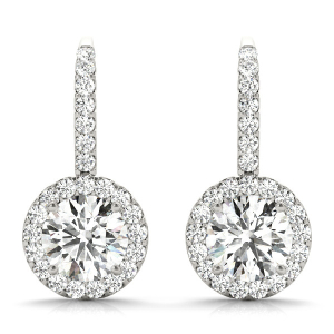 Eliska Natural Diamond Silver Gold Hoop Earrings For Women