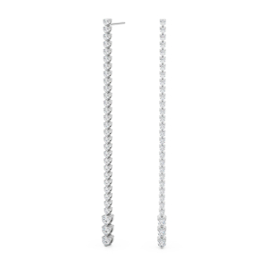 Evan Lab-Created Round cut Designer Diamond Earrings