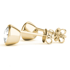 Esma Lab-Created Diamond Yellow Gold Studs Earrings