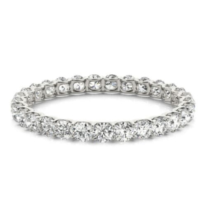 Esmee 0.75 - 7.50 Carat Natural Round cut 4 Prong  Eternity Diamond Ring