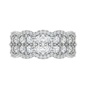 Enerstyne 3.50 Carat Natural Round cut Prong  Diamond Ring