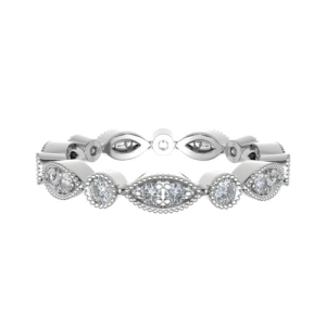 Ellenora Lab-Created Rose Gold Prong  Diamond Ring