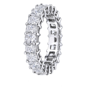 Ebotte Lab-Created 4 Prong  Diamond Ring