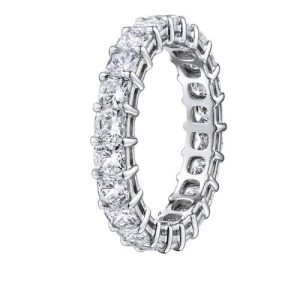 Emilynn 1.75 - 3.50 Carat Lab-Created Cushion cut 4 Prong  Diamond Ring