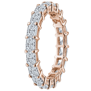 Elyn Lab-Created Rose Gold 4 Prong  Diamond Ring
