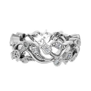 Elissia 0.20 Carat Lab-Created Round cut Prong  Diamond Ring