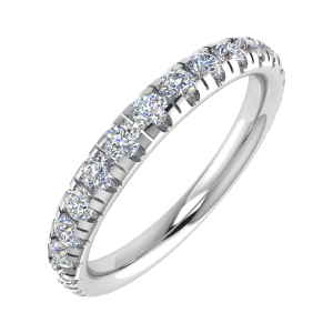 0.50 - 4.00 Carat Round Diamond Full Eternity Ring with Micro Claw Set