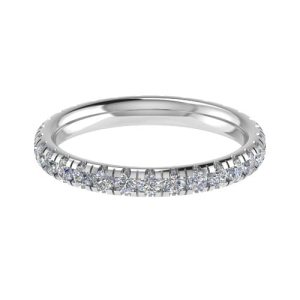 0.50 - 4.00 Carat Round Diamond Full Eternity Ring with Micro Claw Set