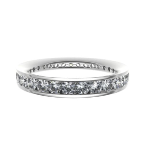 Ellenor 0.50 - 2.00 Carat Lab-Created Round cut Channel Set  Diamond Ring
