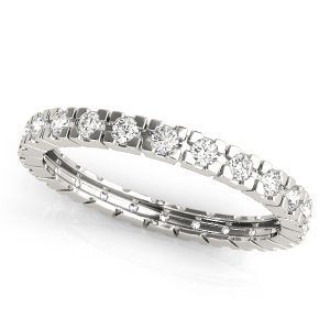 Erleen Lab-Created Platinum Prong  Diamond Ring