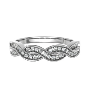 Ellenore Natural Rose Gold Prong  Diamond Ring