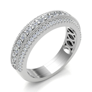 Elyscia 0.60 Carat Natural Round cut Prong  Diamond Ring
