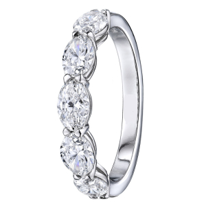 Delicah Lab-Created 4 Prong 5 Stone Diamond Ring