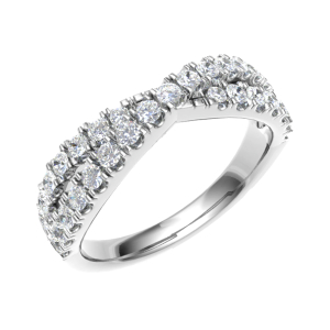 Eleanor Natural Round cut Prong  Diamond Ring