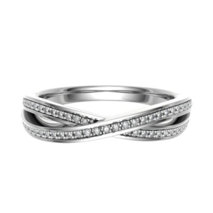 Elza Natural Rose Gold Prong  Diamond Ring