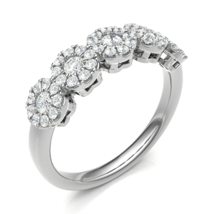 Ellisha 0.50 Carat Lab-Created Round cut Bezel  Diamond Ring