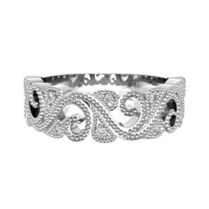 Elizabelle 0.25 Carat Natural Round cut Bezel  Diamond Ring