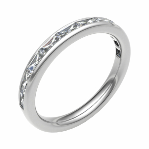Erdudfyl Lab-Created Channel Set  Diamond Ring