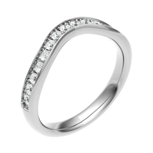 Elfleda Natural Round cut Prong  Diamond Ring