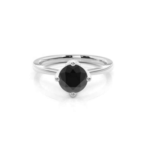 Andreal Round cut 4 Prong  Black Diamond Engagement Ring