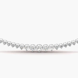 4.01 Carat Natural And Lab Created Prong Setting Diamond Necklace