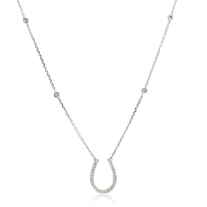 0.15 Carat Natural And Lab Created Round Diamond Necklace