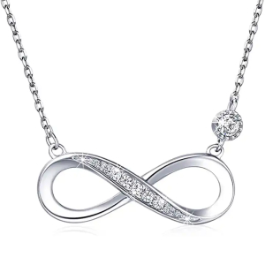 Virani 0.10 Carat Lab-Created Diamond Round cut Pave Set  Chain Necklace