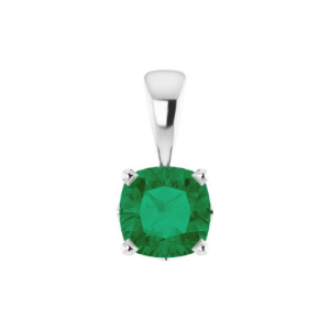Welsie 4 Prong Emerald Necklace