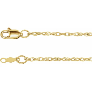 Lobster Clasp 1.5 mm Rope Chain