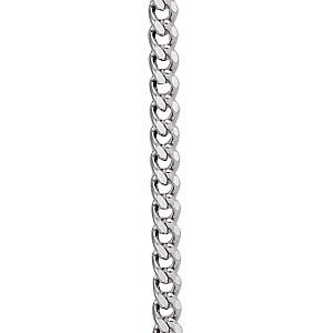 James  White Gold 1.6MM Sterling Silver Necklace