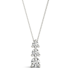 Rupert Lab-Created Diamond Round cut Prong Set Designer Pendant Necklace