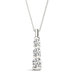 Edwin Lab-Created Diamond Round cut Bar Set  Designer Pendant Necklace
