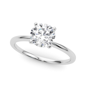 Sunshine Natural Round cut Diamond Solitaire Ring