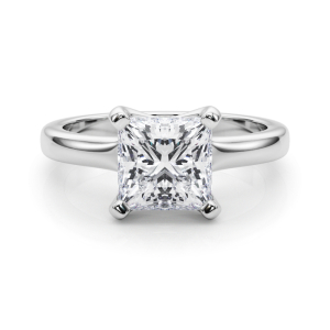Sunshine Lab-Created Diamond Princess cut Classic Solitaire Engagement Ring