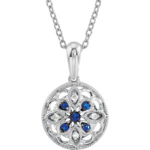 Panchali 0.41 Carat Blue Sapphire Round cut Prong Set 