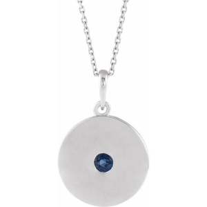 Panini 0.15 Carat Blue Sapphire Round cut Bezel Set 