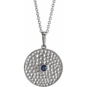 Paradise 0.09 Carat Blue Sapphire Round cut Bezel Set 