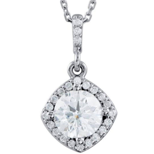 Cubic Charm Diamond Pendant