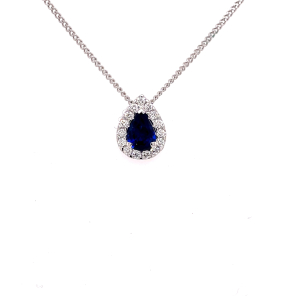 Sapphire Diamond Pendants