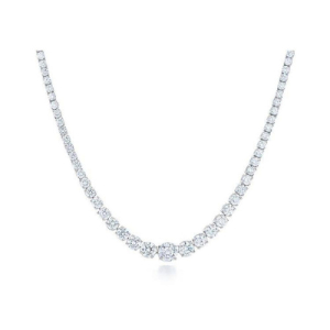 4 Prong Setting Diamond Necklace