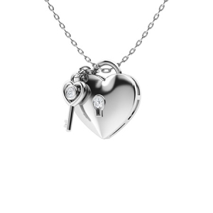 Thornly 0.10 - 3.00 Carat Natural Diamond Round cut Bezel Set  Designer Pendant Necklace