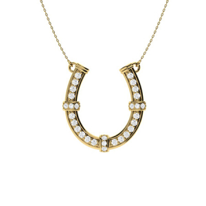 Tarini Natural Diamond Yellow Gold Delicate Pendant Necklace