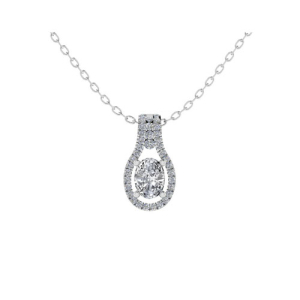 Graceful Oval-Shaped Fashion Pendant 