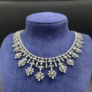 23.51 Carat Natural Fancy Shape Diamond Designer Necklace Set