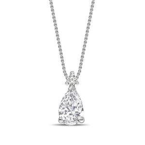 Triona Lab-Created Diamond 3 Prong Halo Pendant Necklace