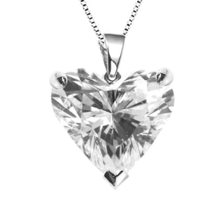 Heart Shaped Diamond Pendant