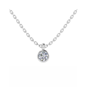 Bezel Setting solitaire Pendant